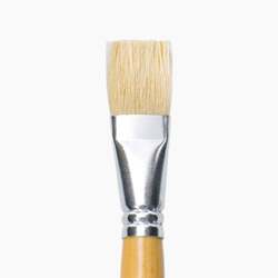 ARTIST WHITE BRISTLE BRUSHES Series 56 flat size 14